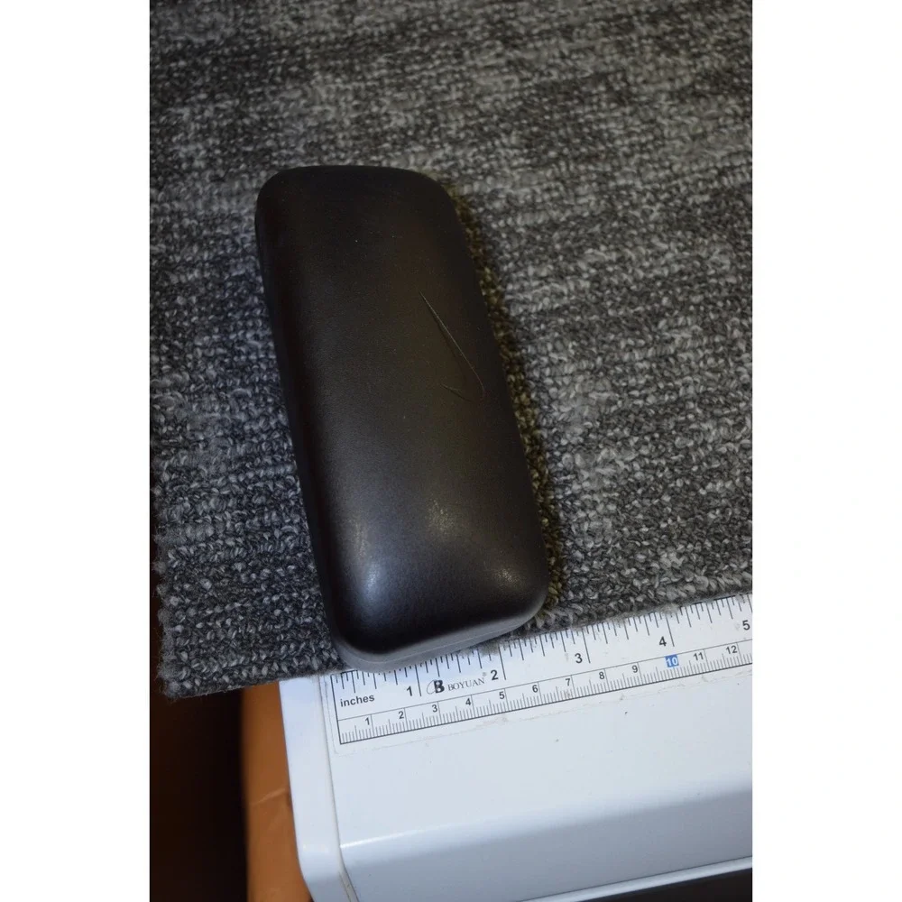 Nike Black Hard Shell Sunglasses Case Swoosh Logo Just Do It Made in Italy